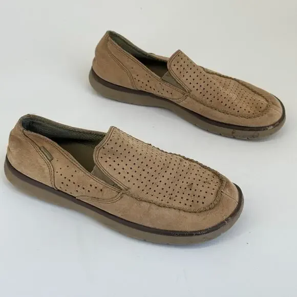 Patagonia Mens Shoes Size 12 Maui Slip On Loafer Perforated Comfort Beige - Picture 10 of 16
